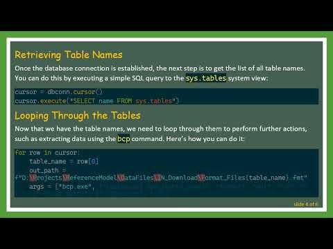 Extracting Data from SQL Server Using pyodbc