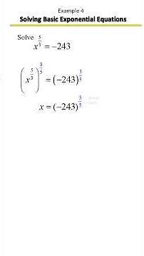 Solving Exponential Equations (Including Fractions!) ⚡ | Fast & Simple, Example 4