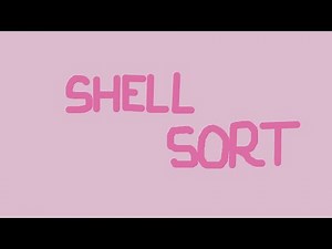 Step by step animation for shell sort