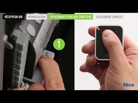 Programmation récepteur OXI - NICE