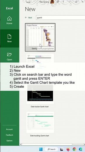 Gantt Chart In Excel in under 5 seconds - Excel Tips and Tricks #shorts s