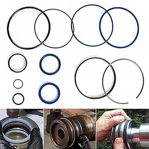 Hydraulic Log Splitter Cylinder Rebuild Seal Kit for 4.0"Bore x 1.75" Rod Cylinder, Huskee Log Splitter Parts Hydraulic Cylinder Rebuild Kit (Pack of 11)