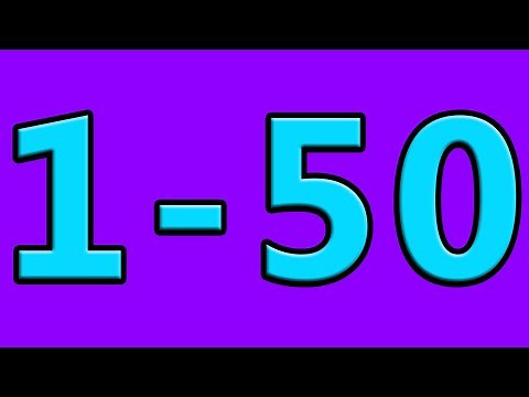 Simple Learning to Count to 50 Counting 1 to 50 Numbers for Kids Toddlers Preschool Kindergarten