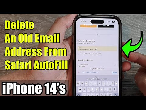 iPhone 14's/14 Pro Max: How to Delete An Old Email Address From Safari AutoFill