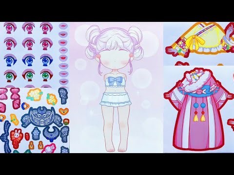 Sticker Girl Dress Up 💖 | Cute DIY Kawaii Fashion Outfits #sticker #kawaii #diy