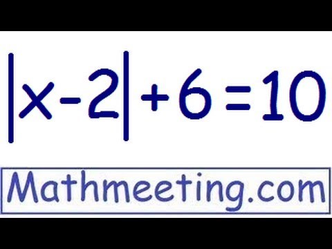 Absolute value - Equations