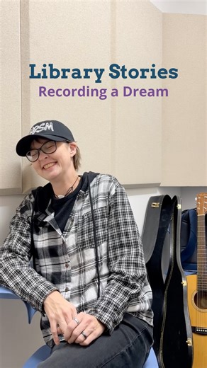 Meet Chris, who used the Library’s Recording Lab to live her dream! Her music album, “Real Life,” was entirely recorded at HPL, so we had to ask her to share her story - it’s truly inspiring. You can make an appointment to use the Recording Lab for your own project at helenplum.org. And check out Chrsm's new album at chrsm.band. Congrats, Chris! Video description: clips of Chris using the Recording Lab to record her album. She plays guitar and piano, sings into a microphone, mixes sound on a lap