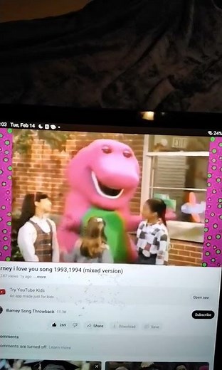 barney byg friends barney I love you song 1993 1994 version mixed