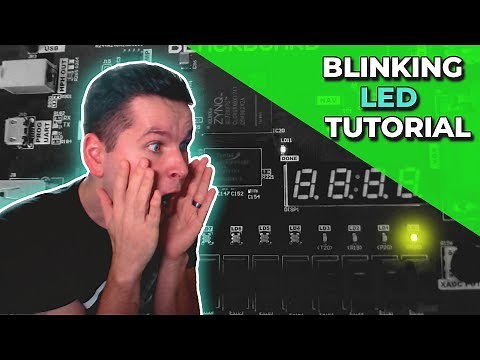 How to create a Blinking LED on FPGA? | Xilinx FPGA Programming Tutorials