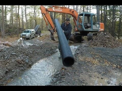 Installing culvert pipes