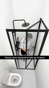 13M views · 41K reactions | Shower doors designed to take up no space | Window Home | Facebook