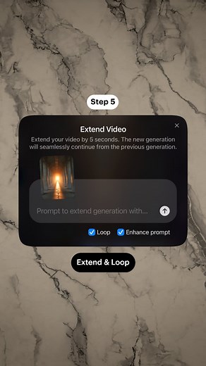 Luma on Instagram: "How To: Eternal Tunnel 🔄✨♾️ Made with #DreamMachine Extend & Loop Step 1: Snap a photo of any space—large or long spaces work best. 📸🏛️ Step 2: Import your photo to Dream Machine. 🪄 Step 3: Type in your prompt using camera motion “camera push in” or any motion you prefer. 🎥💫 Step 4: Generate your video! ✨🚀 Step 5: Hit the “Extend” button after generating to lengthen your clip and select “Loop” for a seamless infinity effect. ➡️♾️ Step 6: (Optional) Add film grain for t