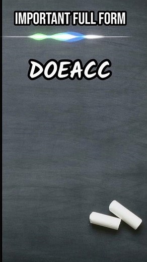 Full form of DOEACC #electronic #course