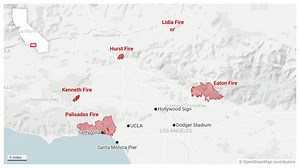 California fire and evacuation maps: See where the Los Angeles fires are burning