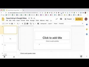 Titles are the name of the slide in Google Slides