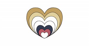 Simple Zen heart coloring page ♥ Online and Print for Free!