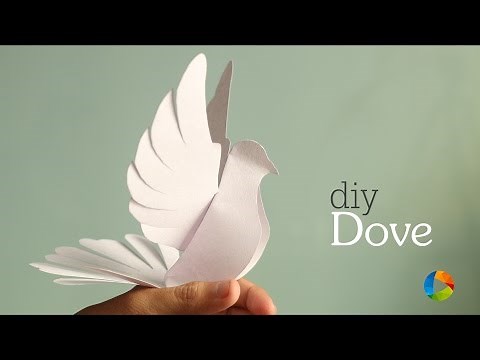 DIY: Dove - Paper Craft with Templates