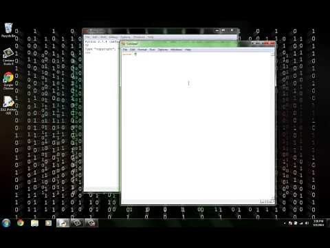 Python 2.7 Tutorial 2: Hello World