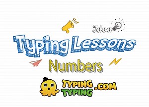 Typing Lessons: Full Numbers Row Keys