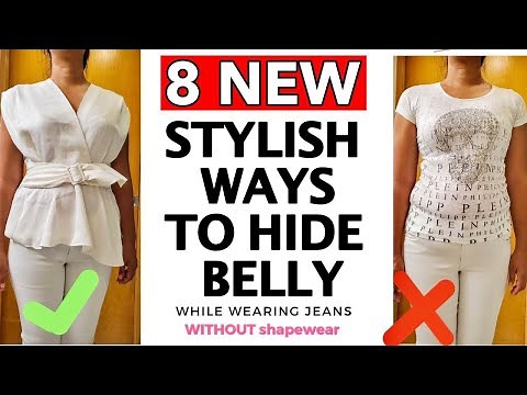 8 NEW Ways To Hide Your Tummy INSTANTLY | The BEST Dresses To HIDE BELLY