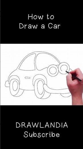 Easy Car Drawing for Kids | Learn How to Draw Step-by-Step