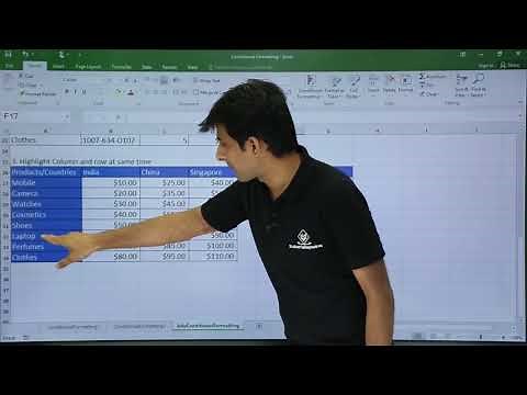 MS Excel - Advanced Conditional Formatting