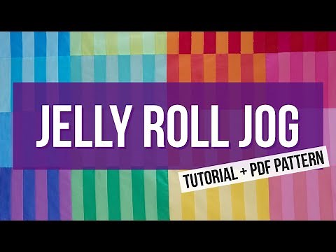 JELLY ROLL JOG: Free Easy Quilt Tutorial for a Quick Striped Jelly Roll Quilt-Perfect for Beginners!