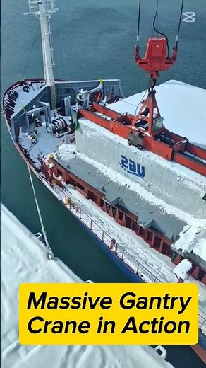 Massive Gantry Crane in Action | Watch Container Loading Like Never Before!