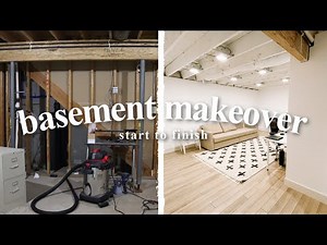 DIY BASEMENT MAKEOVER 2021 | Basement Finish From Scratch