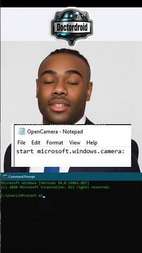 Open the Laptop Camera with Command Prompt - CMD