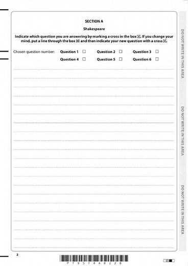 2025 Pearson Edexcel GCSE 1/2 English PAPER 1 QUESTION PAPER: -1914 Literature (1ET0/01