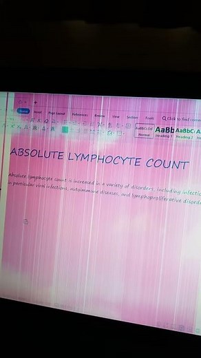 Absolute lymphocyte count
