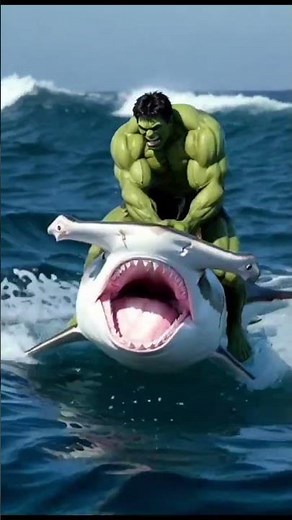 হালকা এখন হাঙ্গর মাছের সাথে সাঁতার কাটতেছে #foryou #hulk #youtubeshorts