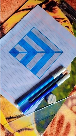 very easy and unique 3D illusion 😍😍!very easy trick to draw😱! #3d art 🎨