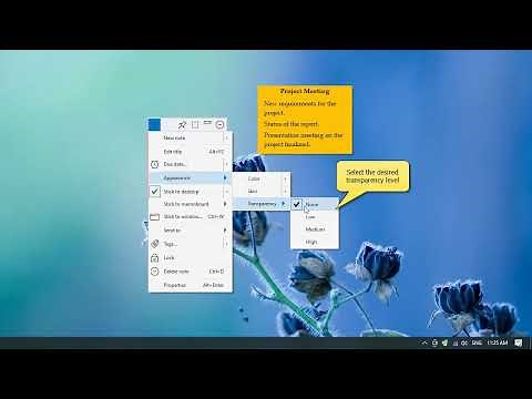 Windows: Creating transparent sticky notes in Windows using Notezilla