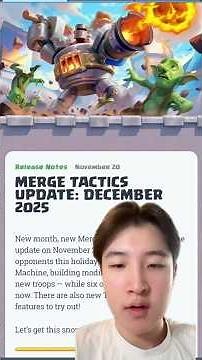 NEW MERGE TACTICS UPDATE EXPLAINED (DECEMBER 2025)