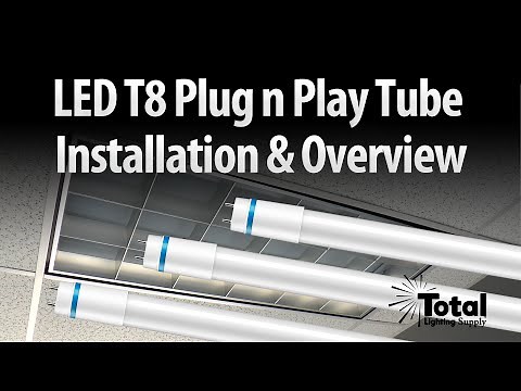LED T8 Plug n Play Tube Installation & Overview by Total Bulk Lighting