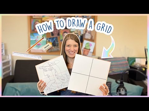 How to Draw a Grid on Your Paper | Grid Method Step by Step EASY