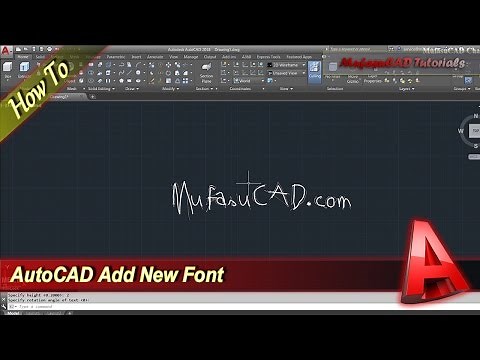 AutoCAD How To Add New Fonts