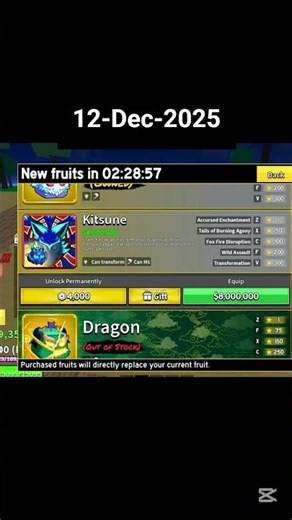 Kitsune in Stock for 1 Hour ONLY! (12 Dec 2025) 🦊🔥 #Roblox