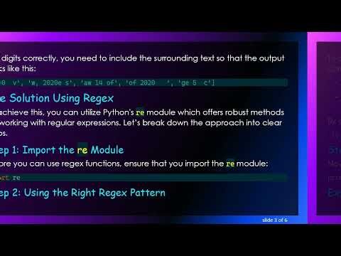 Extracting Characters with Regex: A Python Guide to Capturing Surrounding Context