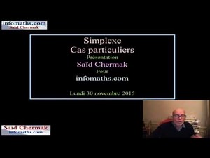 SIMPLEXE. CAS PARTICULIERS