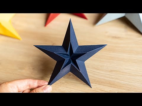 3D Star | How to make 3D Stars out of paper | Christmas Crafts