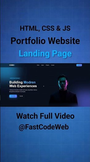 Build a Full Personal Portfolio Website in React Js | Fast Code