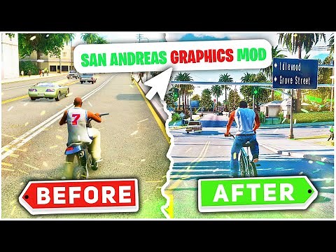 🔥How To Install Graphics Mod In GTA San Andreas - Realistic Vision Mod ( 2024 New Graphics Mod! )