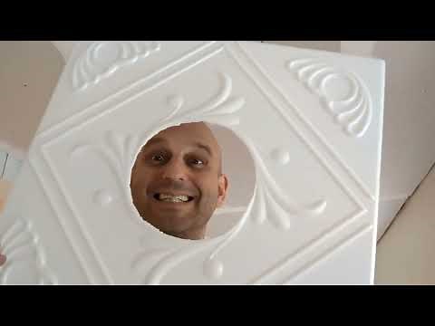 Installing ceiling tiles on drywall, a tutorial