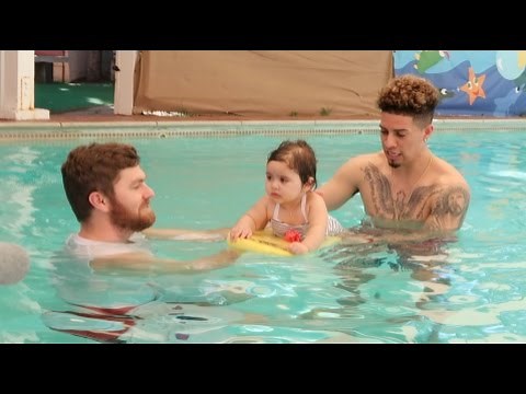 BABY'S FIRST SWIM CLASS!!!