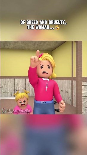 Greed and cruelty never bring true happiness😢 | #roblox #animation