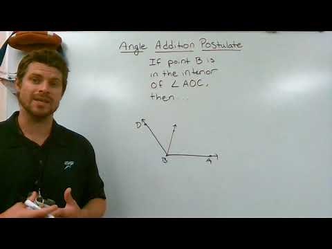 Angle Addition Postulate (Geometry Math)