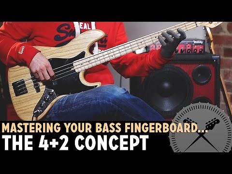 How to Master Your Bass Fretboard - The 4+2 Positioning Concept /// Bass Lesson with Scott Devine
